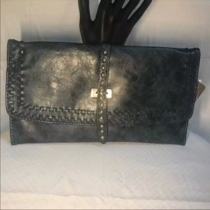 NWT Blue Marble Clutch